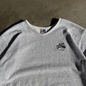 Vintage 1991 Planet Hollywood Las Vegas Salt Pepper Textured Sweatshirt XL